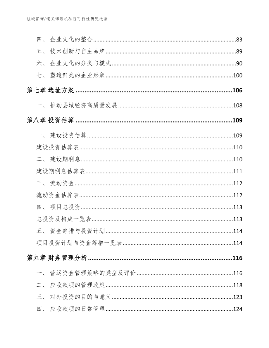 遵义啤酒机项目可行性研究报告_第4页