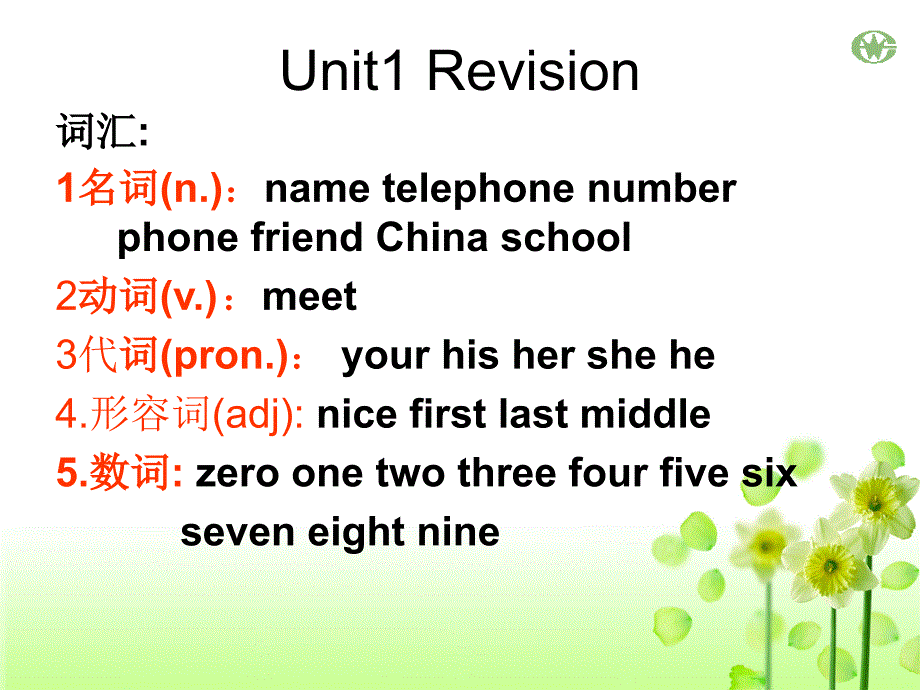 七年级上Unit1复习_第2页