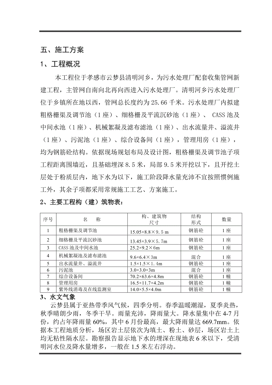 污水处理厂施工方案（DOC41页）_第4页