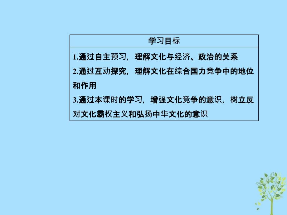 高中政治第一单元文化与生活第一课文化与社会第二框文化与经济政治课件新人教版必修3_第4页