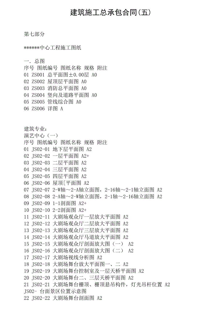 建筑施工总承包合同_第1页