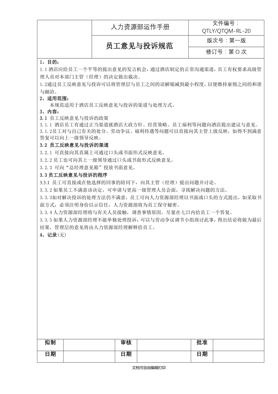 公司企业人力资源运作手册_第4页