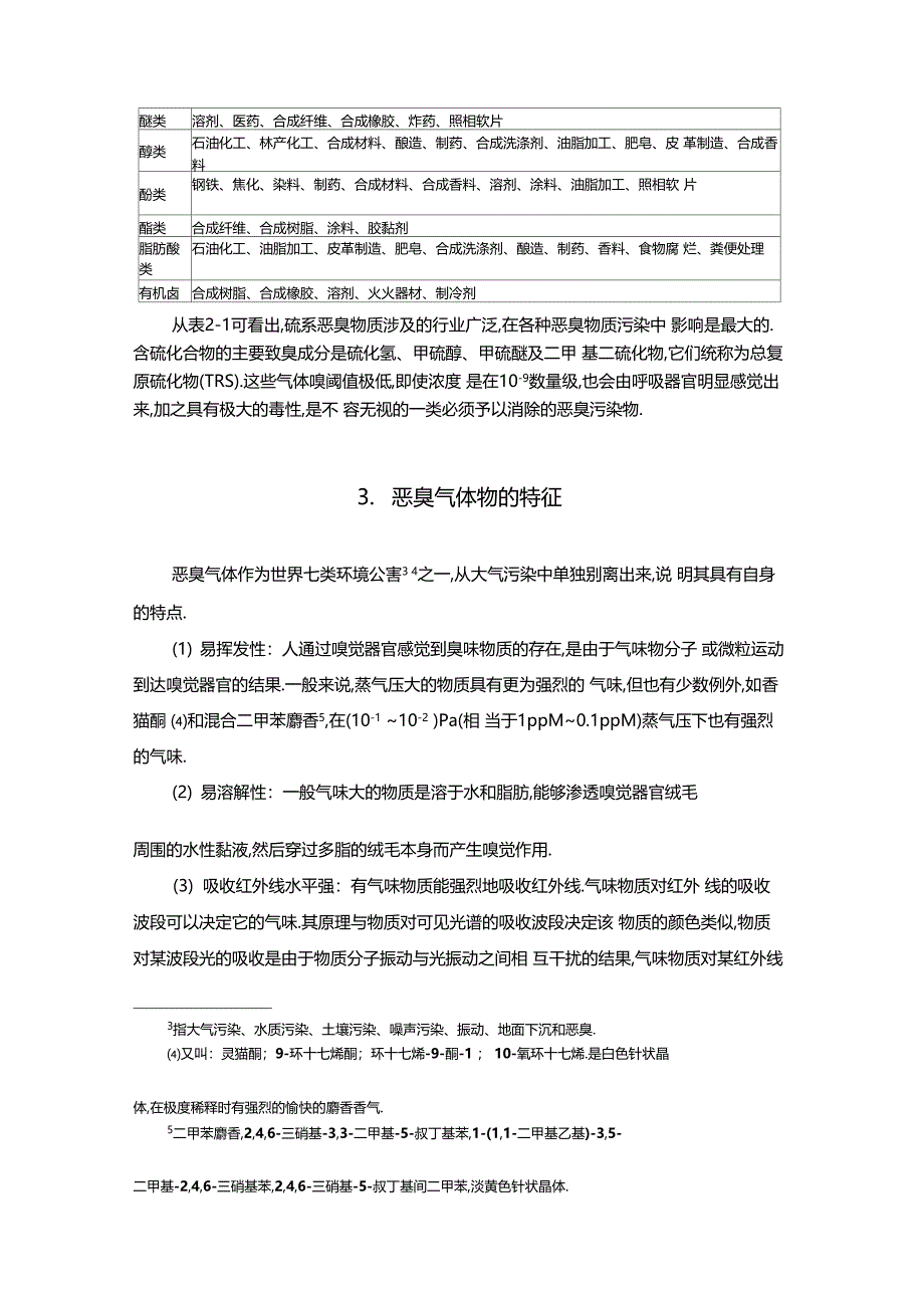 恶臭气体的各种特征_第3页