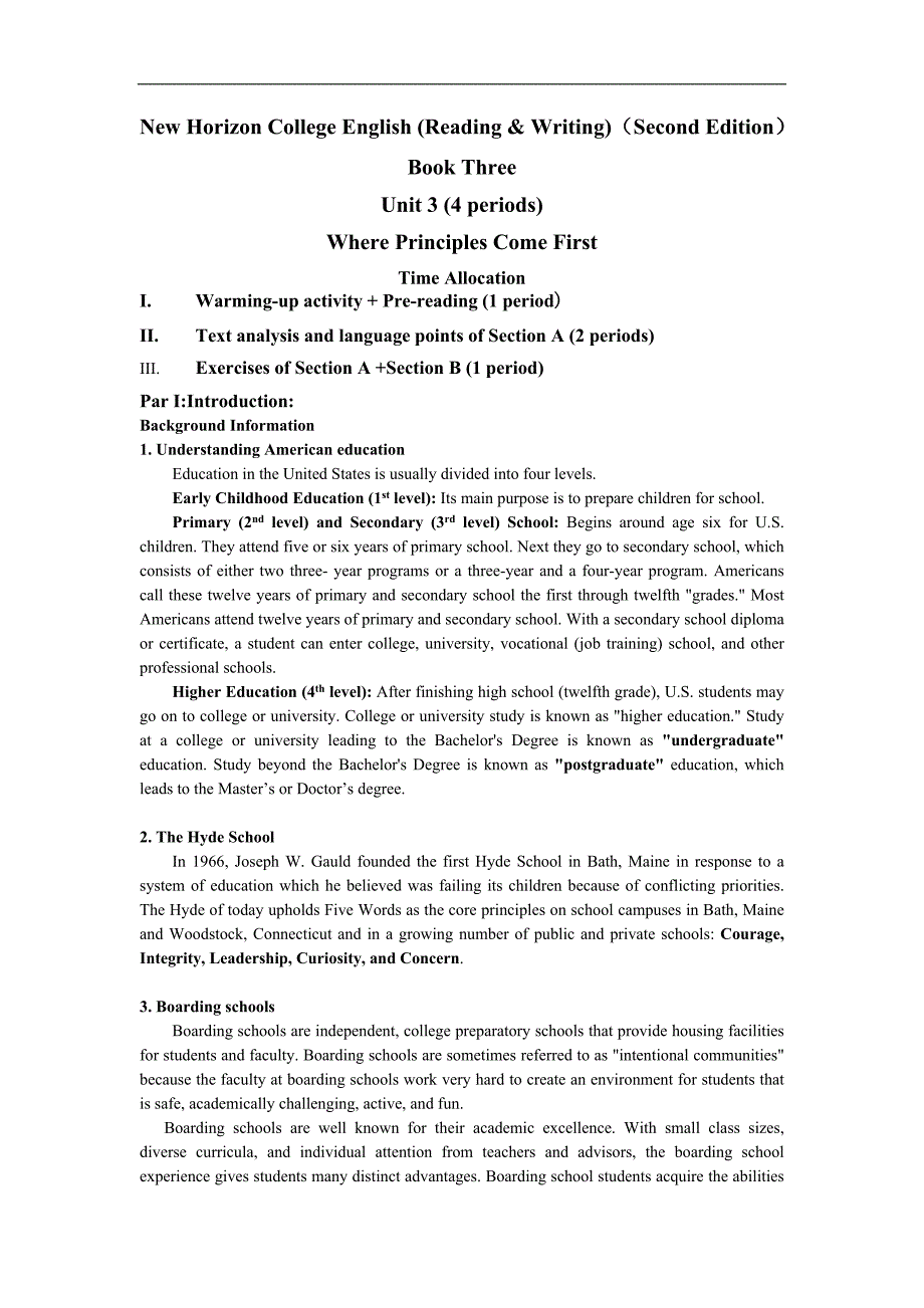 大学英语学习资料：Unit3 Book 3 (第二版）_第1页