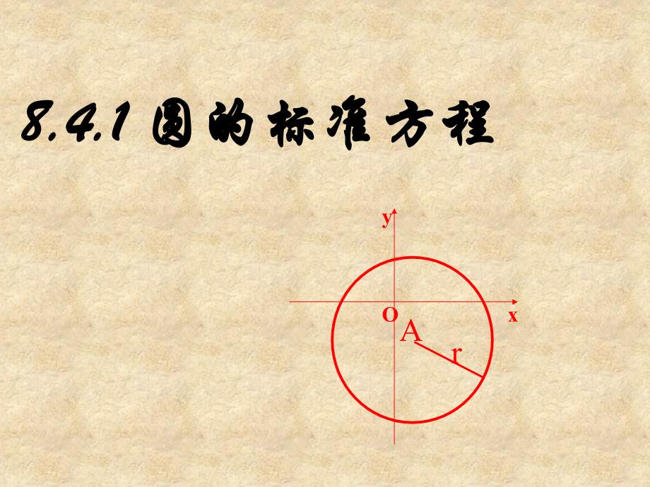 职高数学8.4.1圆的标准方程课件_第1页