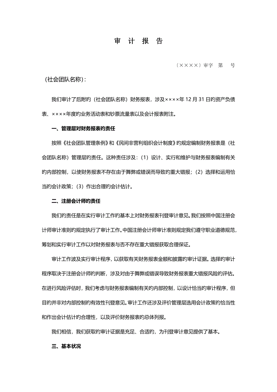 《社会团体财务设计标准报告模板》_第2页