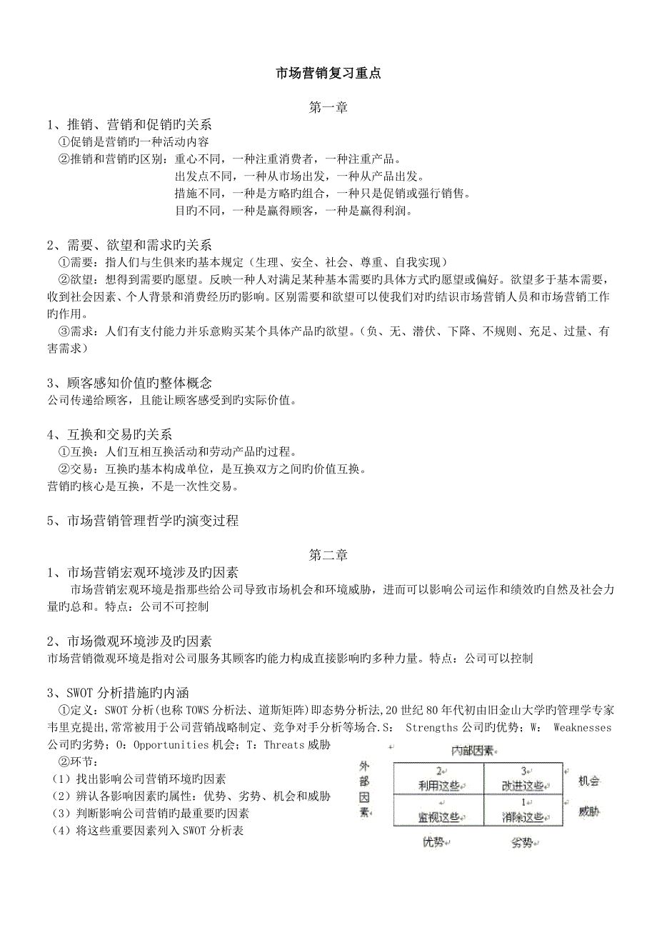 市场营销复习重点总结_第1页