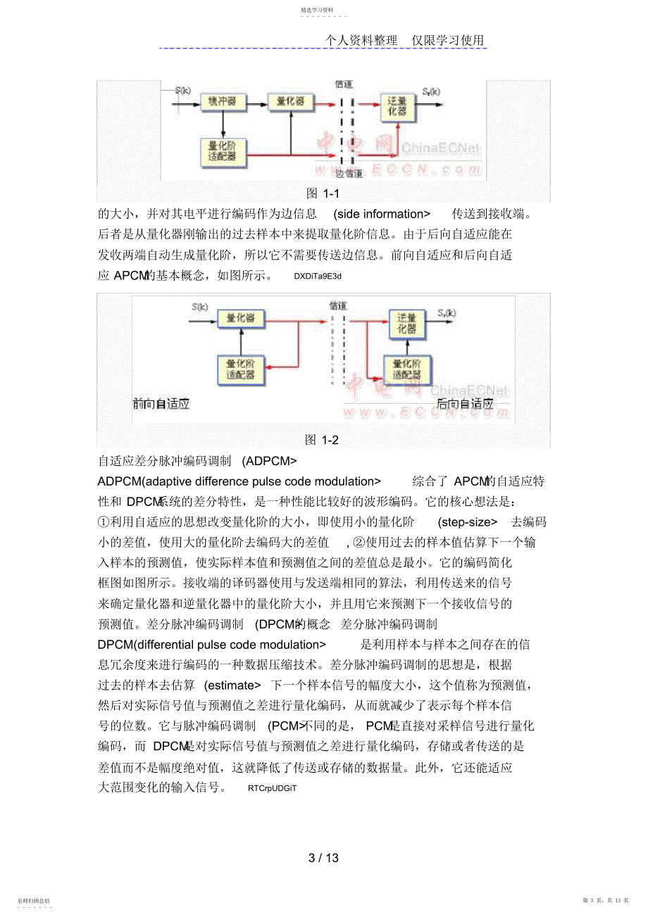 2022年自适应差分脉冲编码调制与解调_第3页