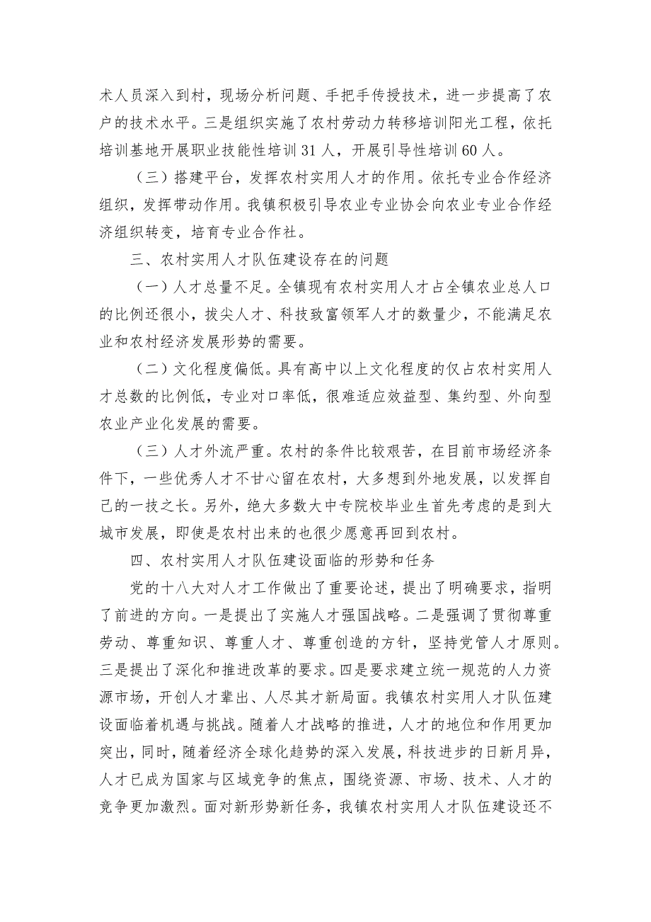 农村实用人才队伍调研报告_第2页