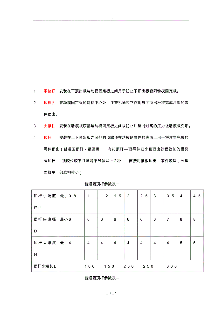 模具设计相关知识_第1页