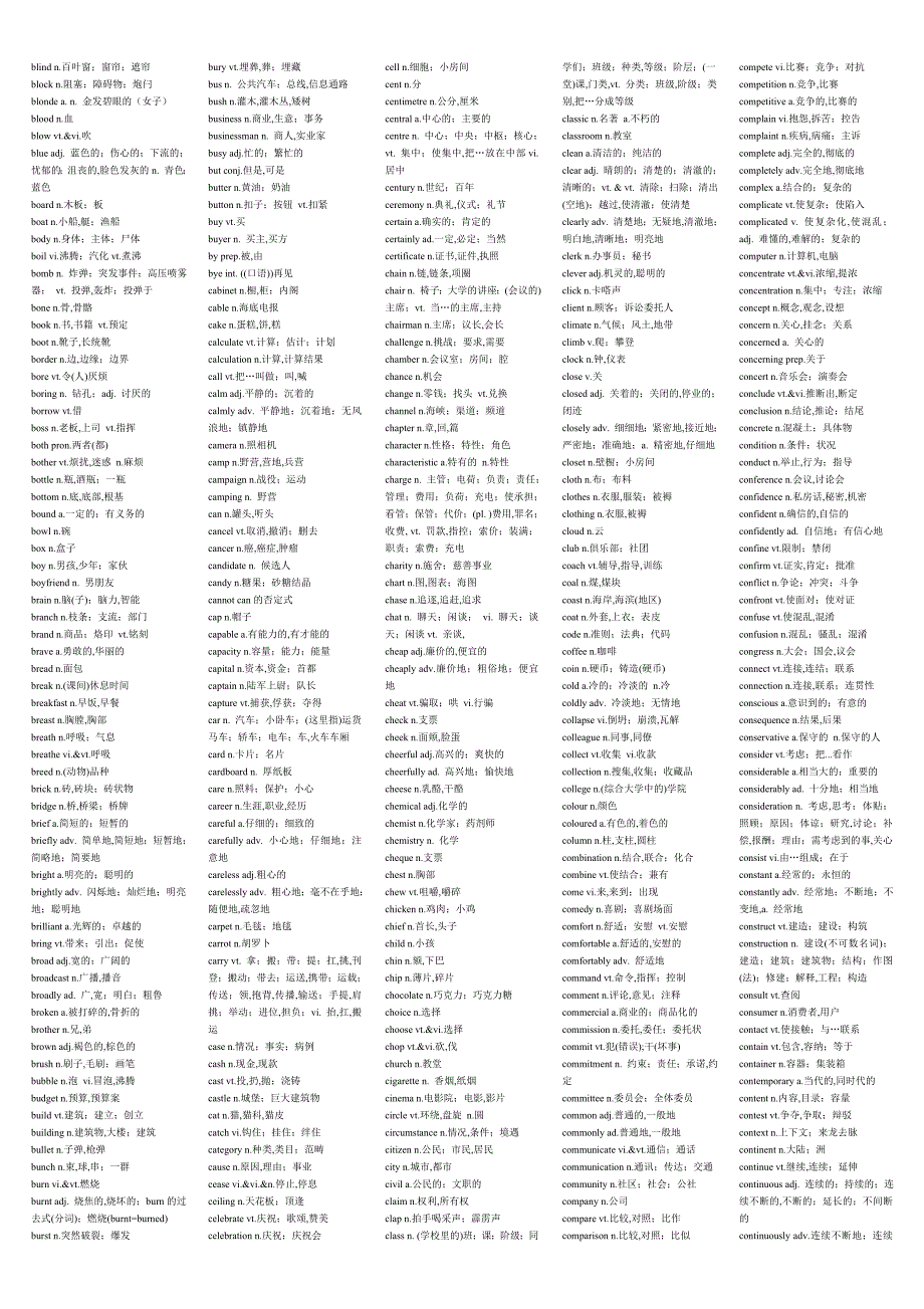 牛津3000词汇表_第2页