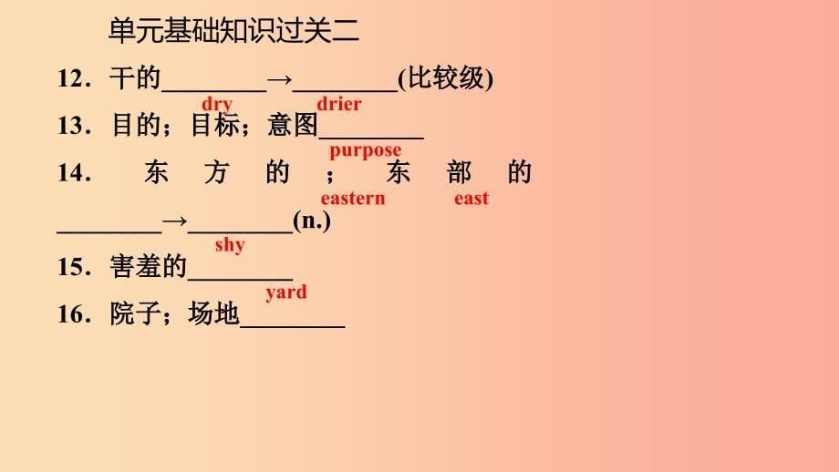 2019年春八年级英语下册Unit2PlantaPlant基础知识过关二课件新版冀教版.ppt_第5页