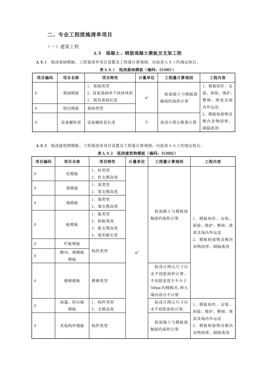 工程量清单规范措施清单项目及计算规则浙江省补充_第2页