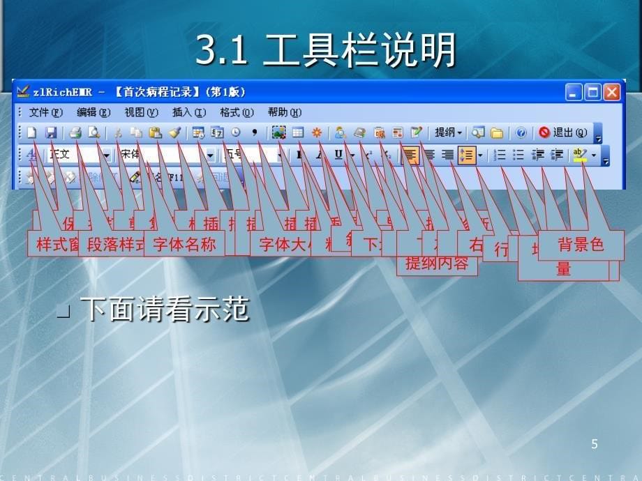 中联电子病历系统基本操作讲解文档资料_第5页