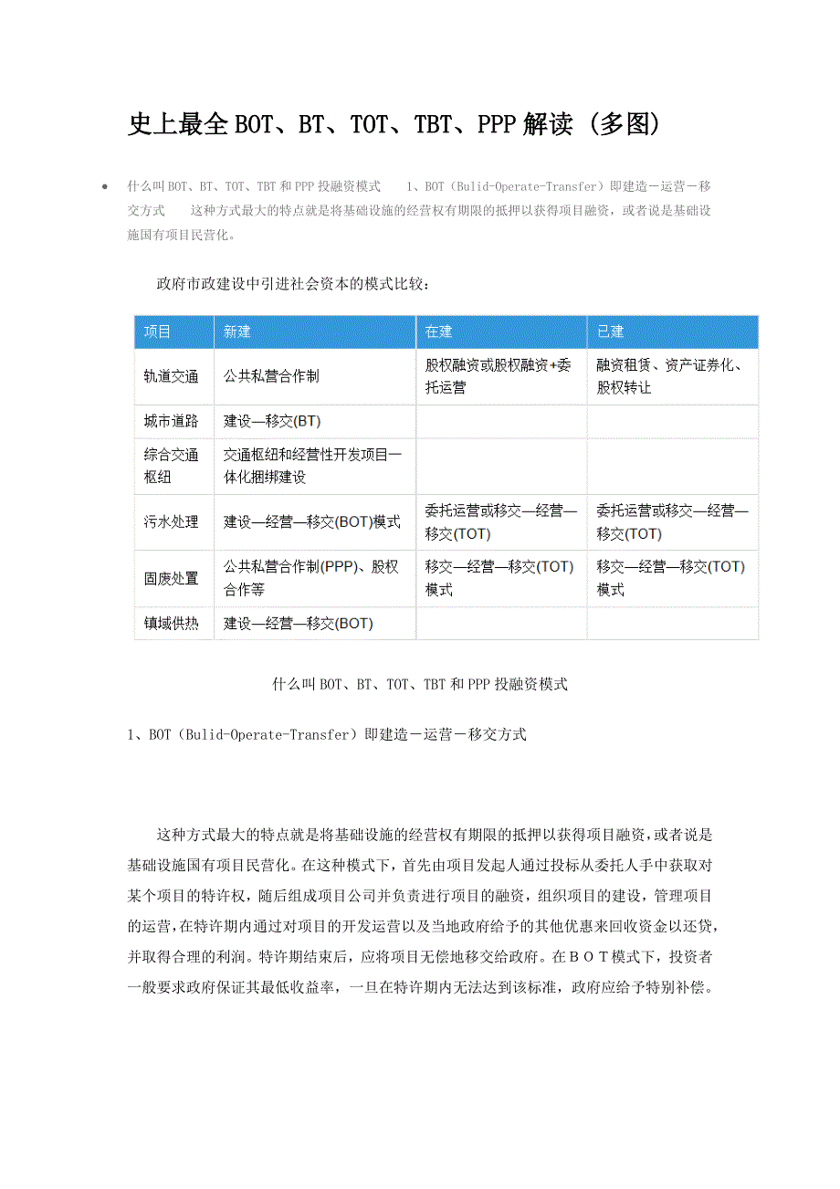 史上最全bot、bt、tot、tbt、ppp解读 (多图)_第1页