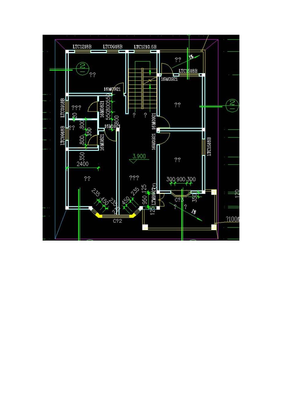 二层乡村自建房设计图10.5x12m_第2页