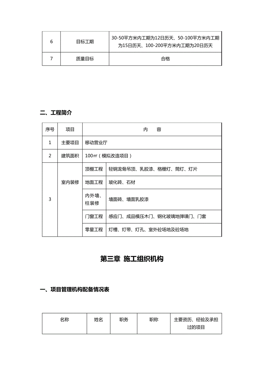 移动营业厅装修施工组织设计_第2页