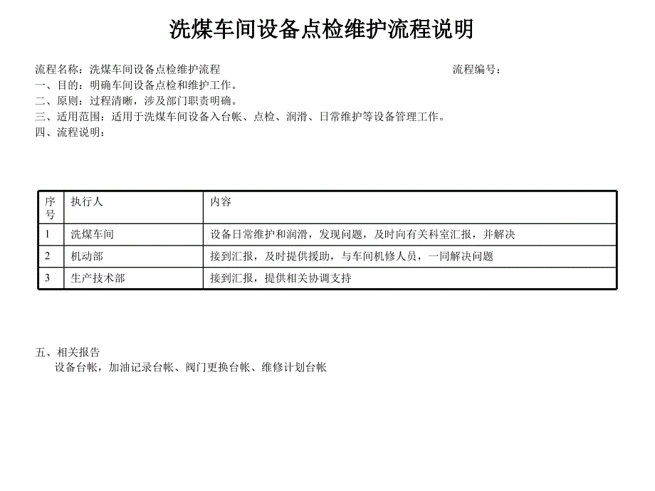 化工行业洗煤车间设备点检和维护流程_第2页