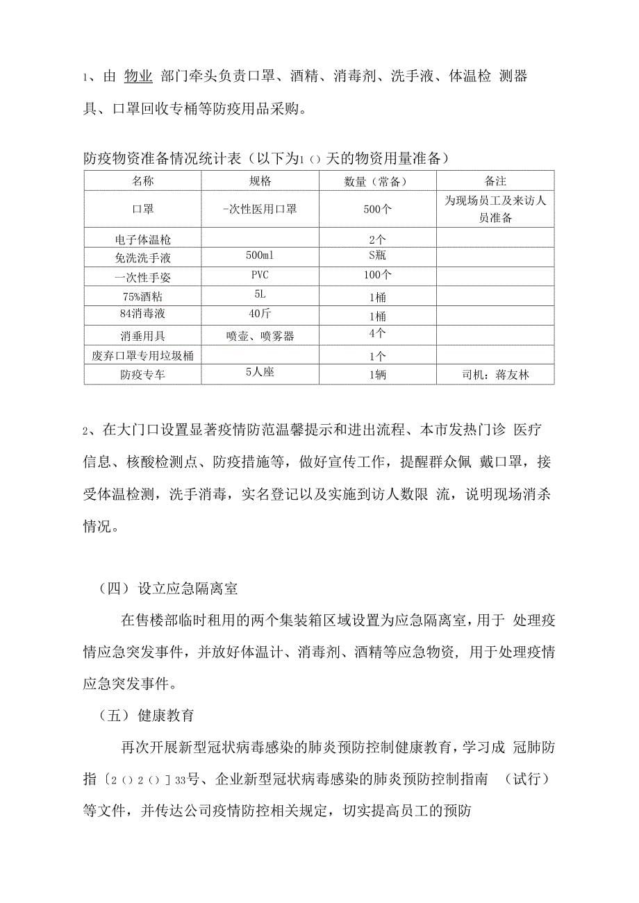 售楼部疫情防控温馨提示_第5页