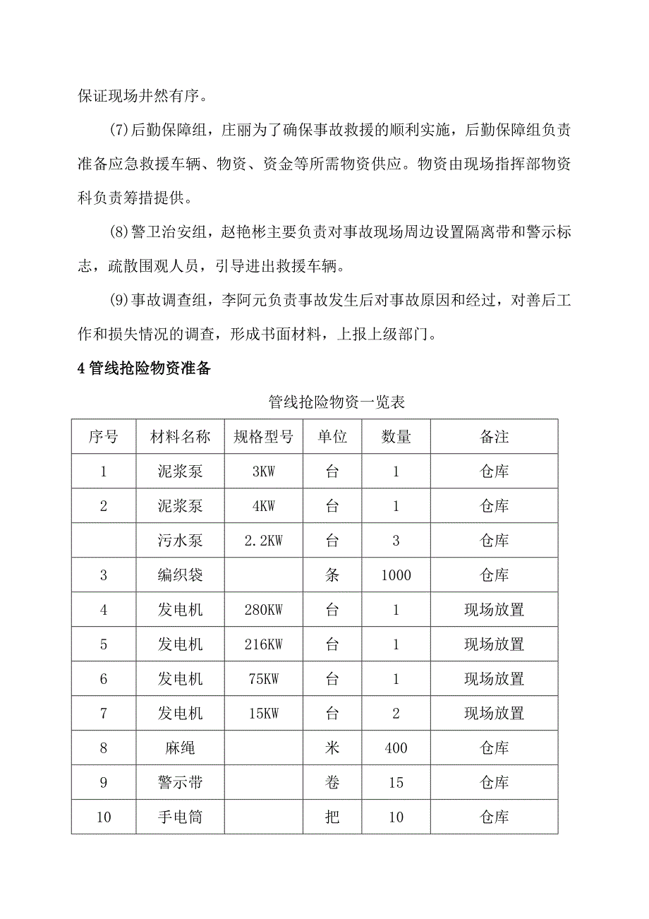 轨道交通道路管线事故应急预案_第4页