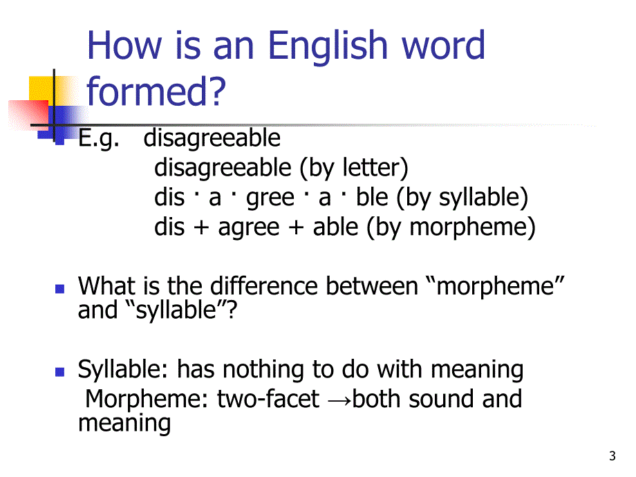 现代英语词汇学概论2morphologicalstructureofEnglishwordsPPT优秀课件_第3页