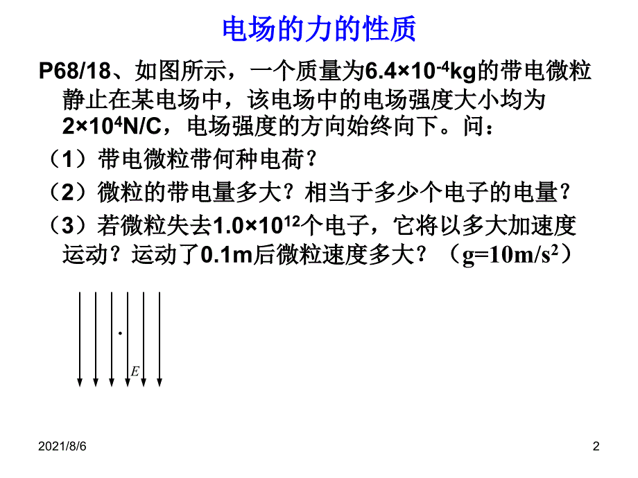 经典：上海高中物理会考复习——7.电场幻灯片_第2页