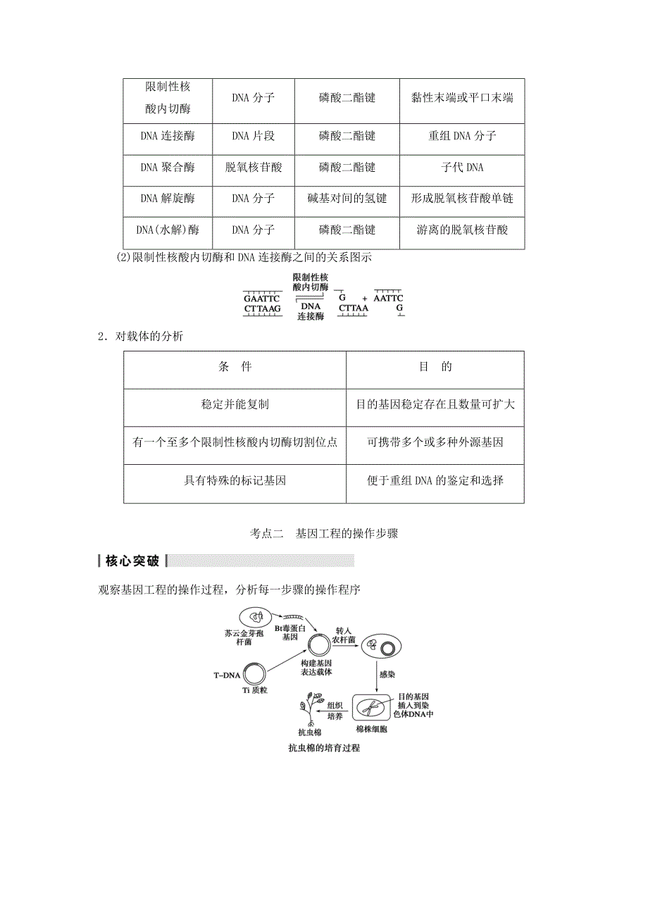 2014届高三生物一轮复习精讲精练 第35讲 基因工程（一） 苏教版_第4页