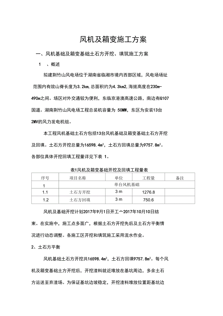 风机及箱变吊装施工方案_第1页