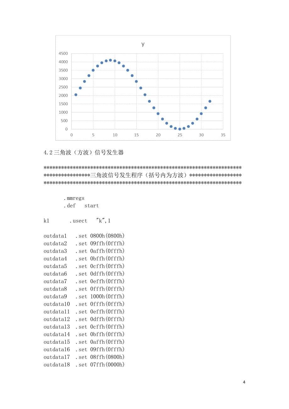 DSP课程设计报告-数据采集处理和控制系统设计_第5页