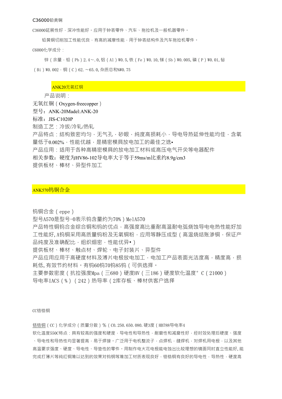 铜及铜合金系列_第1页