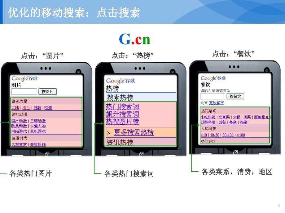 谷歌移动服务搜索和对图_第5页