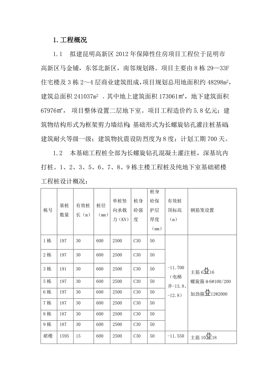 保障性住房项目长螺旋钻孔灌注桩工程桩监理实施细则_第3页