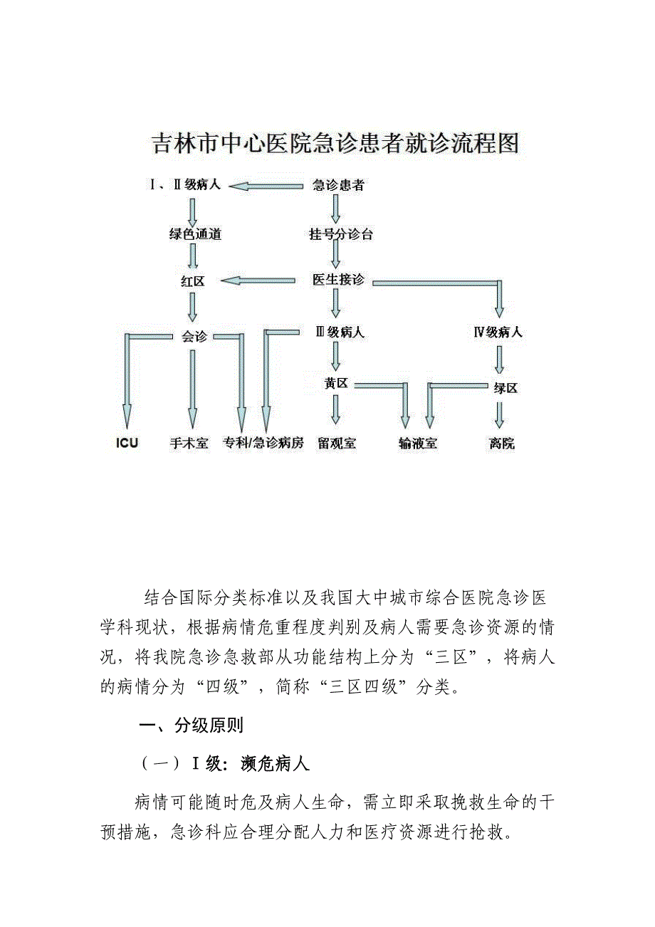 急诊病人病情分级就诊流程_第1页