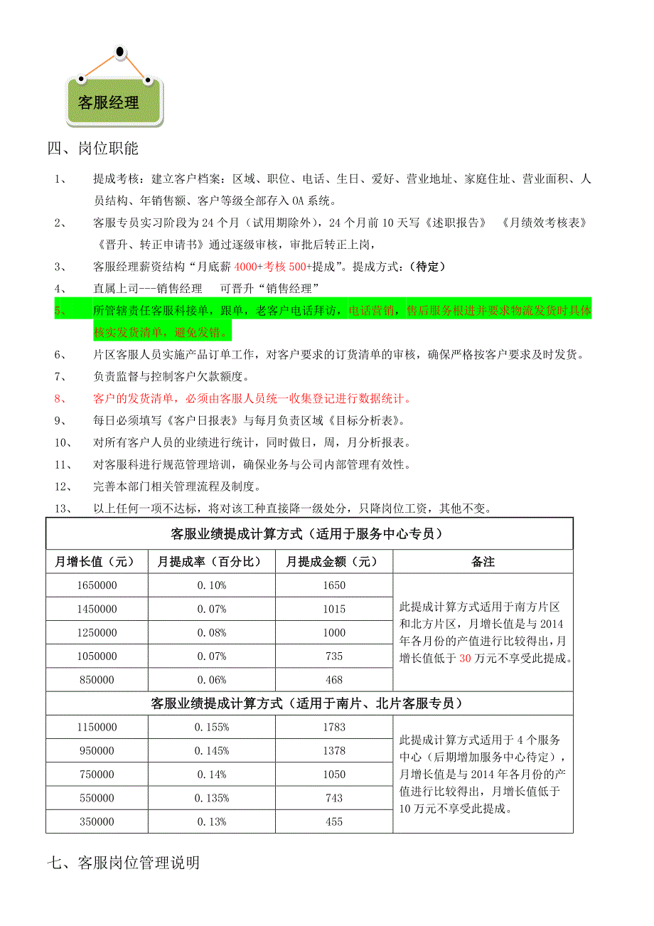 客服岗位薪酬管理办法_第4页