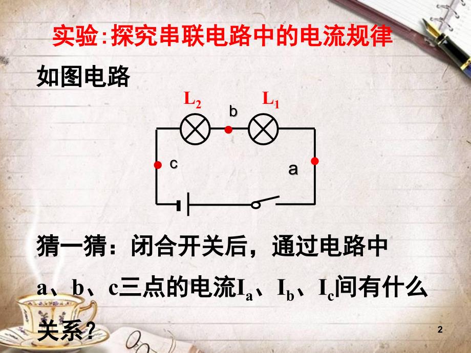 人教版九年级物理串联和并联电路电流特点课件优质资料共25页_第2页