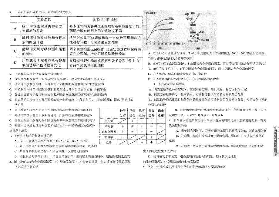 二轮选择题学生版_第3页