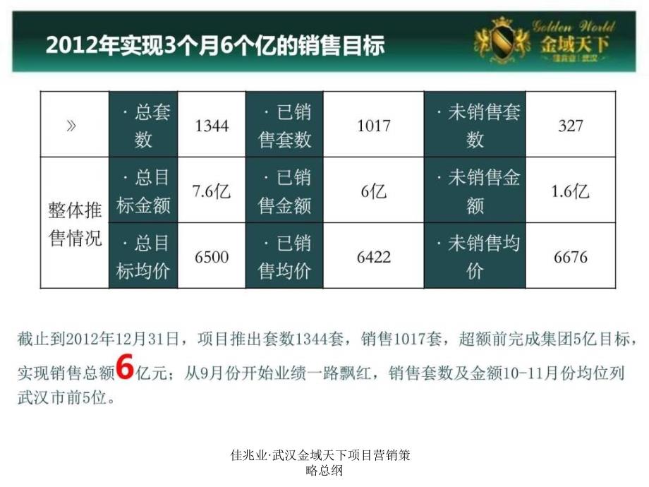 佳兆业&#183;武汉金域天下项目营销策略总纲课件_第4页