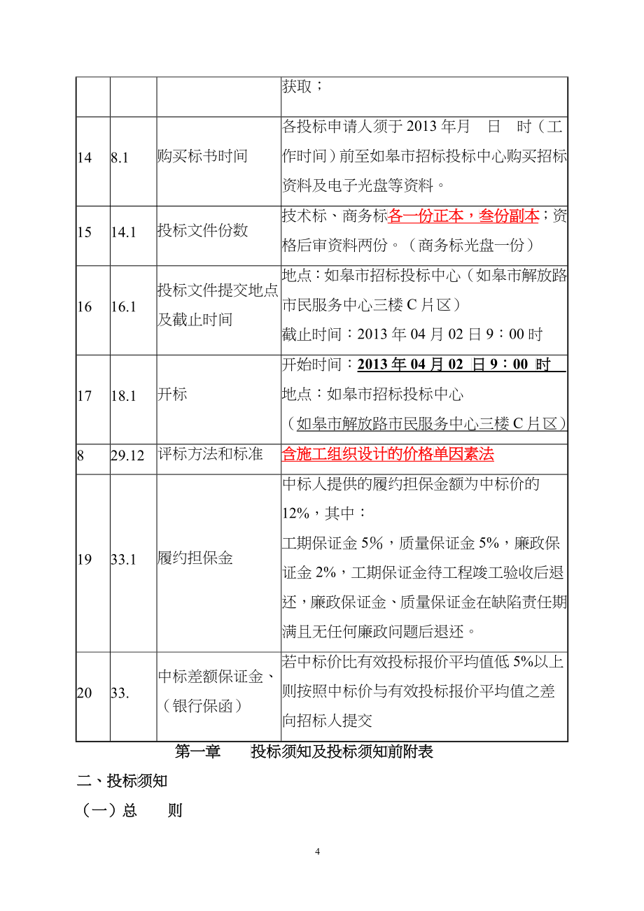 某市长宁路惠政路圃园新路工程招标文件_第4页