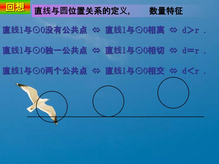 人教版九年级上册24.2点和圆直线和圆的位置关系切线长定理ppt课件_第3页