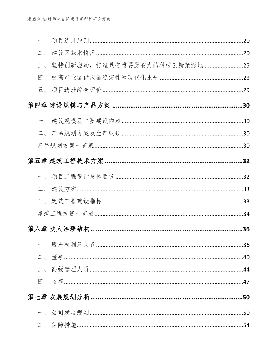 蚌埠光刻胶项目可行性研究报告_模板范文_第2页