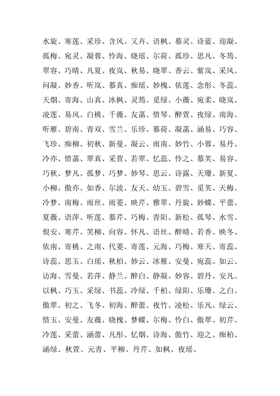 美丽可爱的女孩名字.doc_第4页