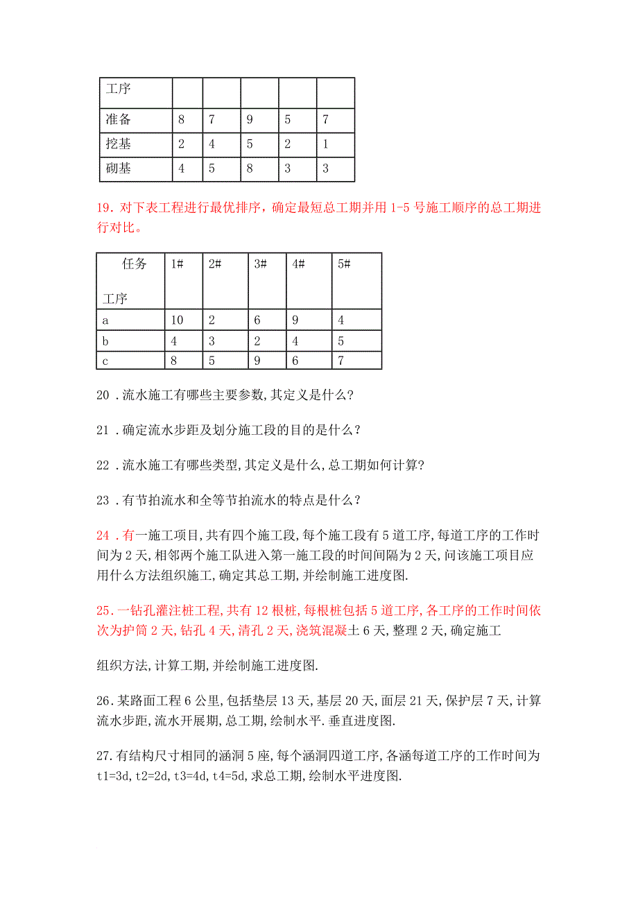 施工组织与概预算习题_第2页