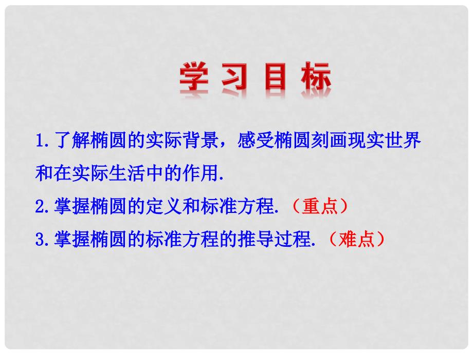 高中数学 1.1.1 椭圆及其标准方程配套多媒体教学优质课件 北师大版选修11.ppt_第4页