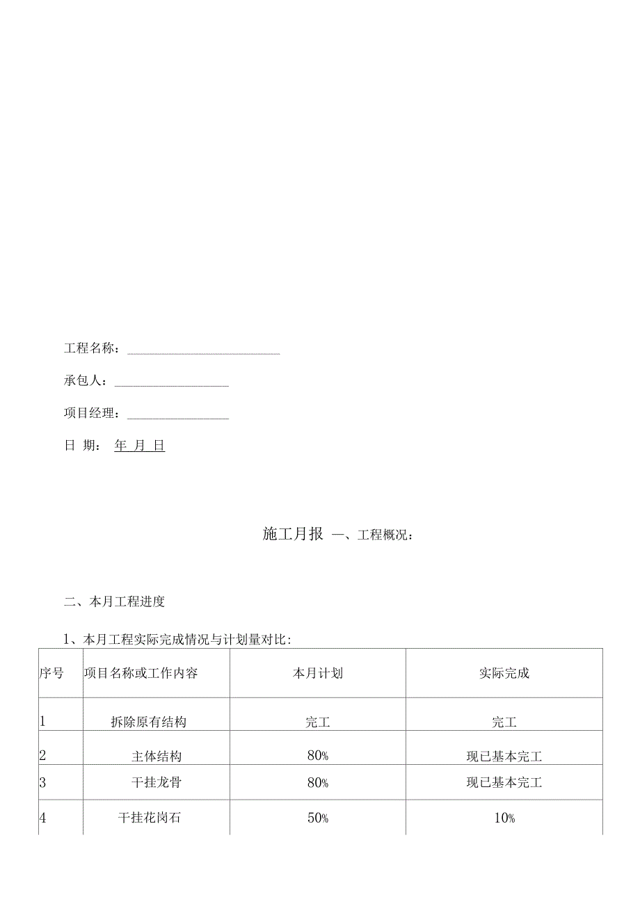 施工月报范本_第3页