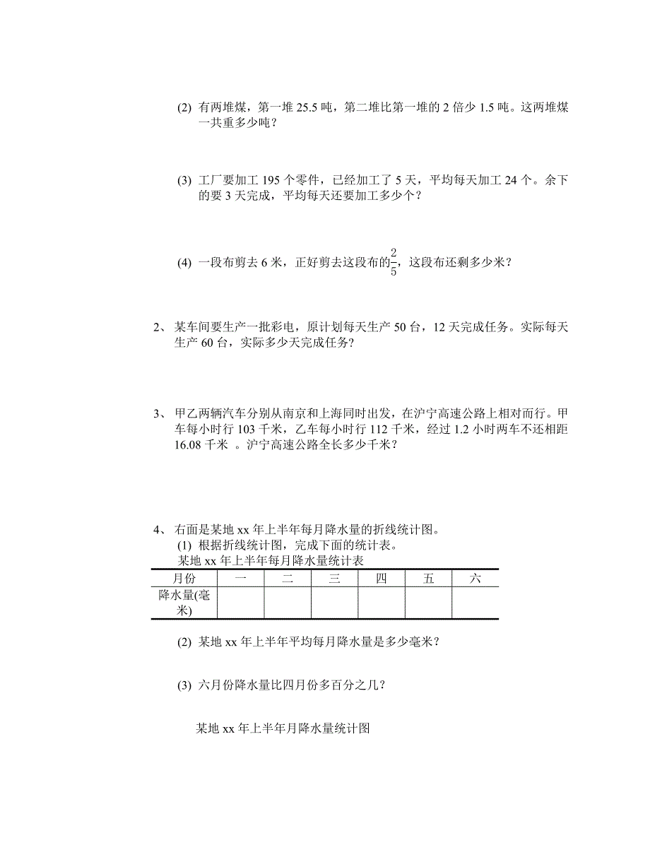 2021-2022年六年级下册期末试卷人教版_第3页