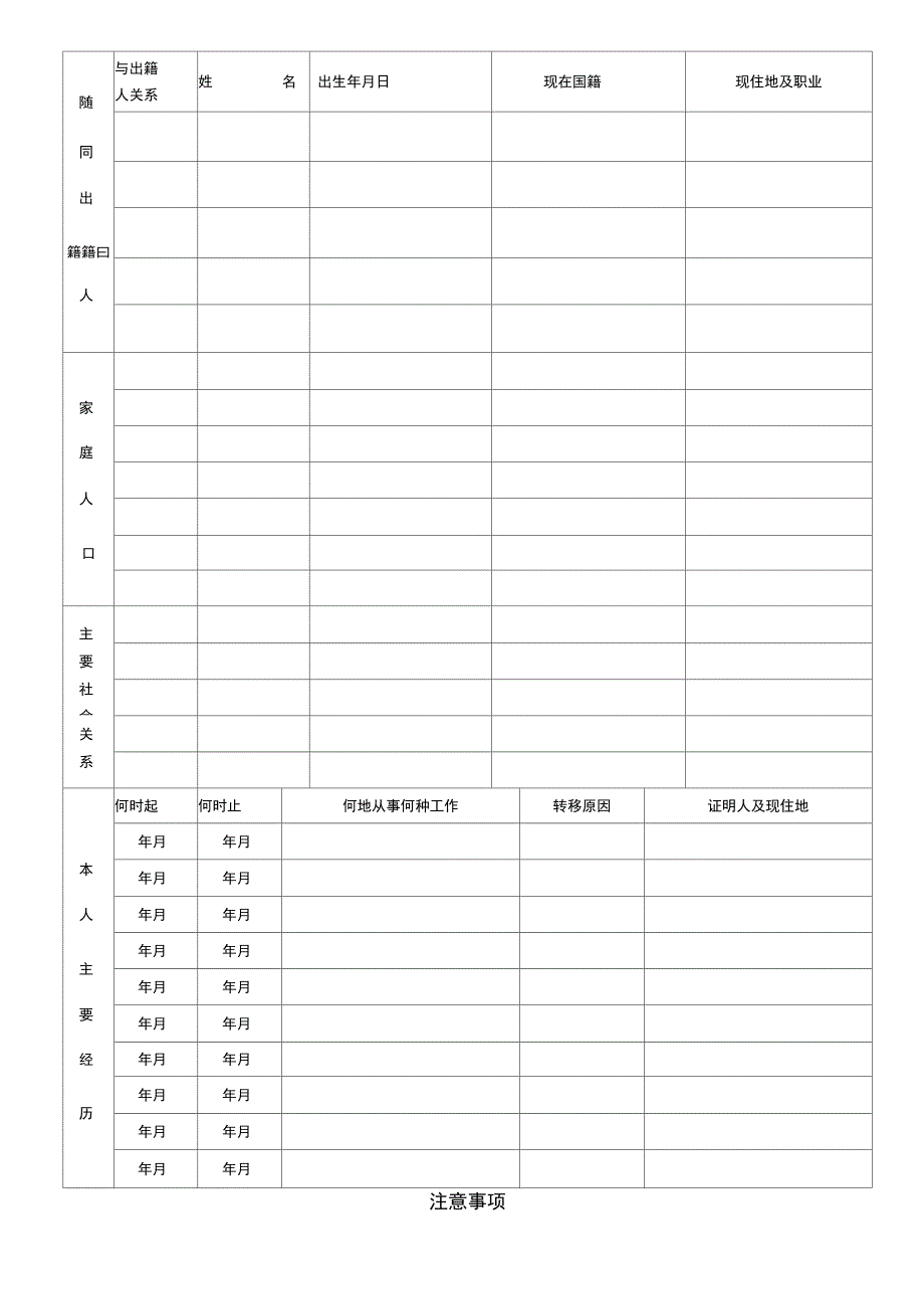 退出国籍申请表_第3页