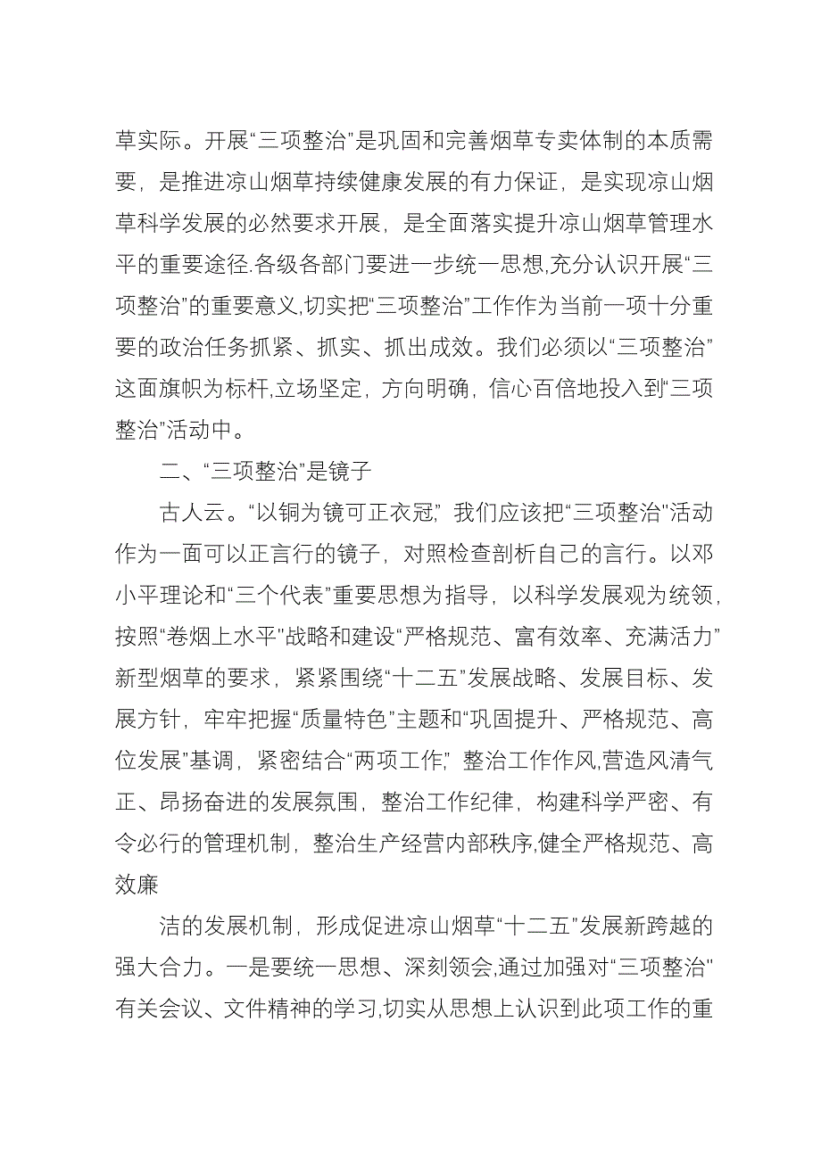 三项整治心得体会.docx_第3页