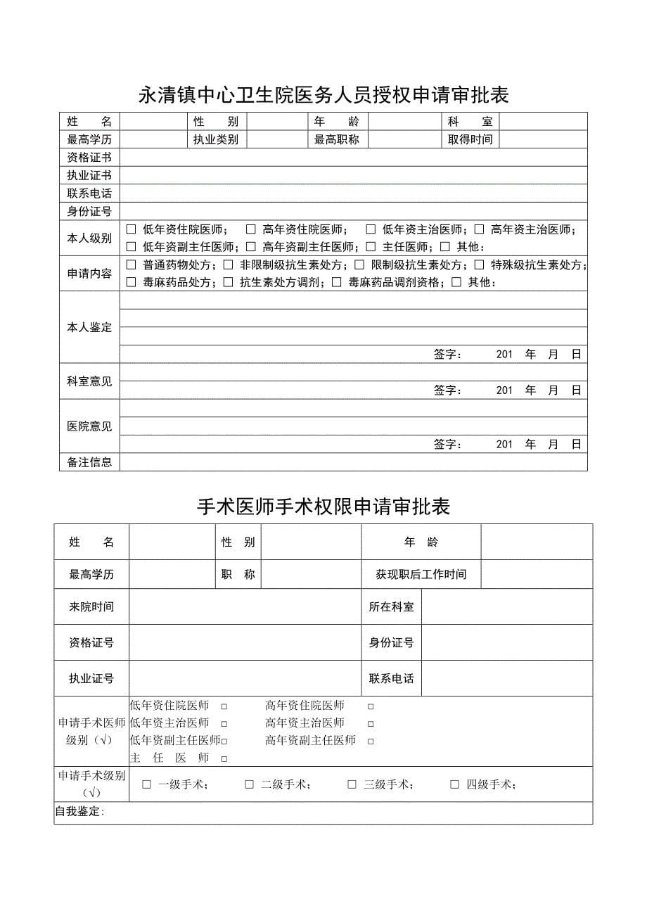 医务人员授权、再授权规章制度及流程_第5页