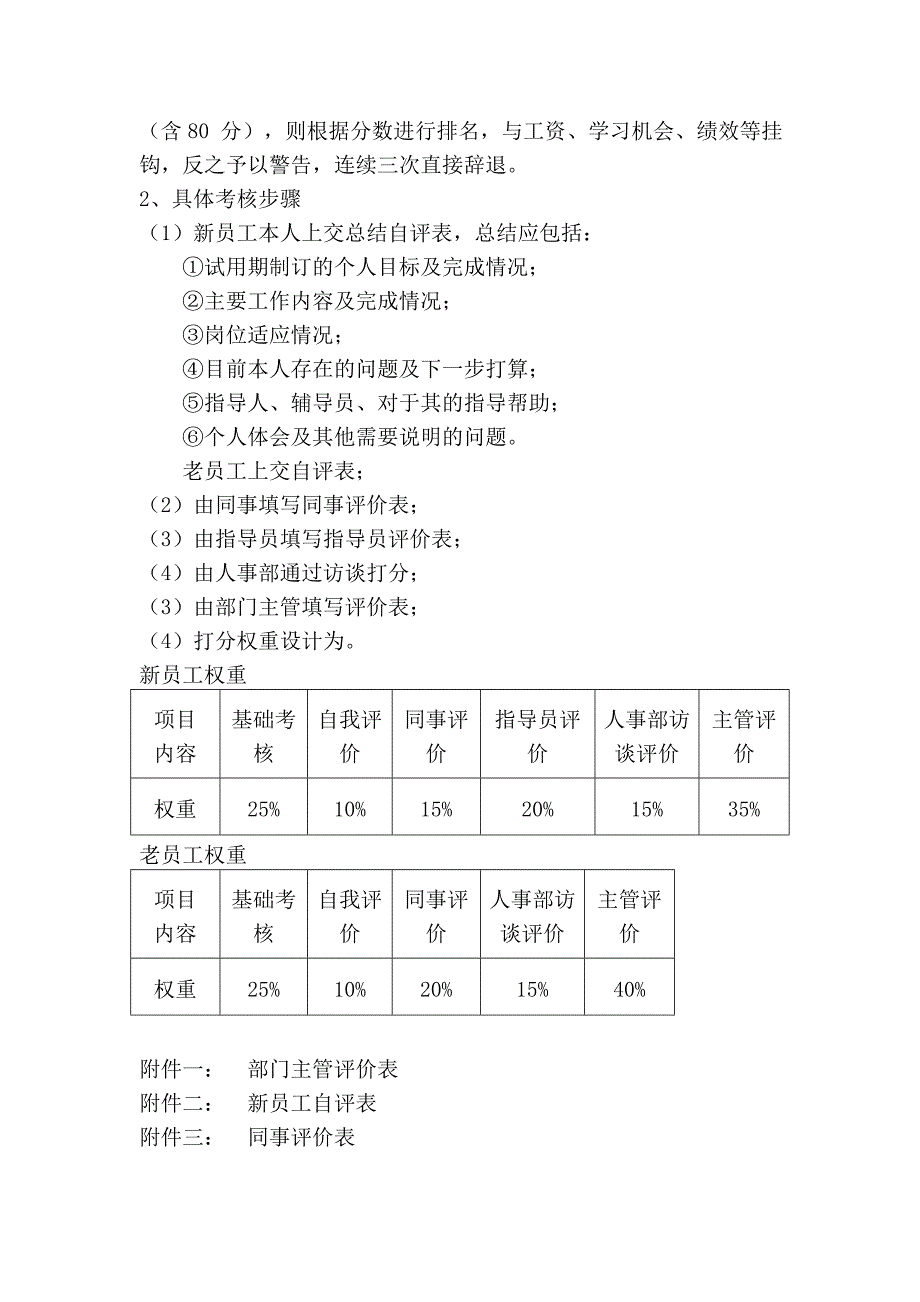 新员工转正及老员工定期考核方案_第2页