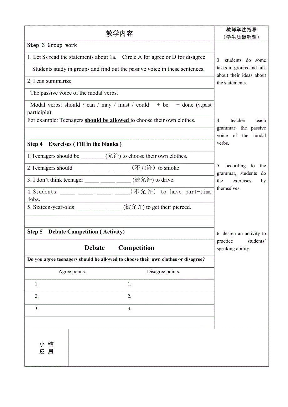 人教版九年级英语下册Unit3Teenagersshouldbeallowedtochoosetheirownclothes教案8_第2页